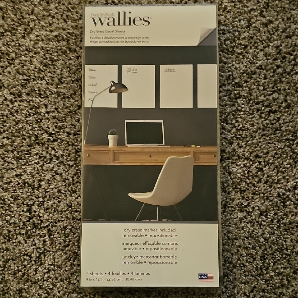 Wallies Dry Erase Decal Sheets